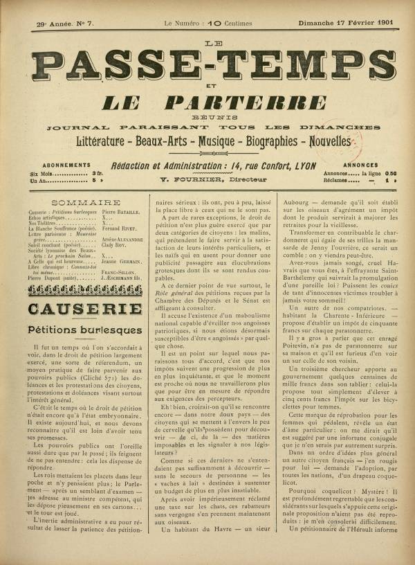 
						Affichage en mode lecture de la page
					