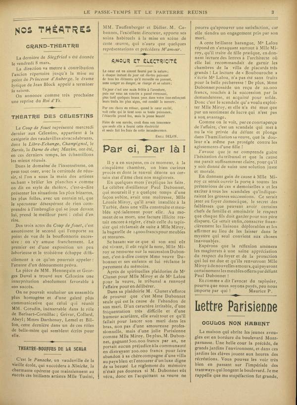 
						Affichage en mode lecture de la page
					
