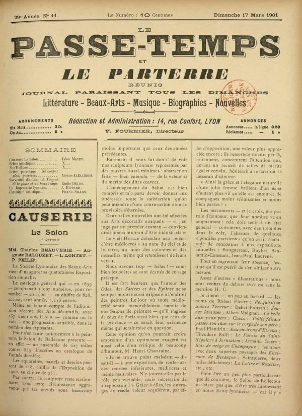 
						Affichage en mode lecture de la page
					