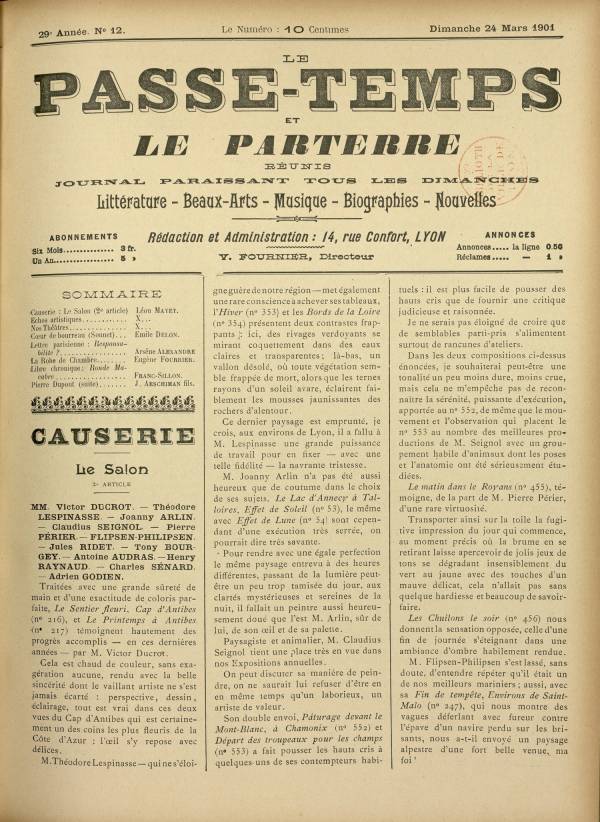 
						Affichage en mode lecture de la page
					