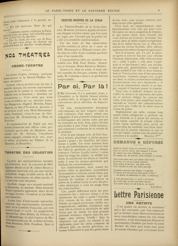 
						Affichage en mode lecture de la page
					