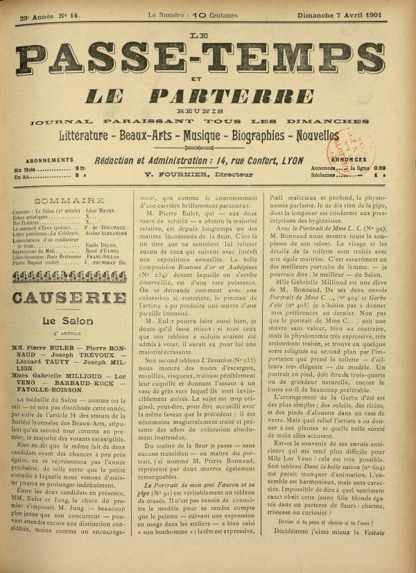 
						Affichage en mode lecture de la page
					