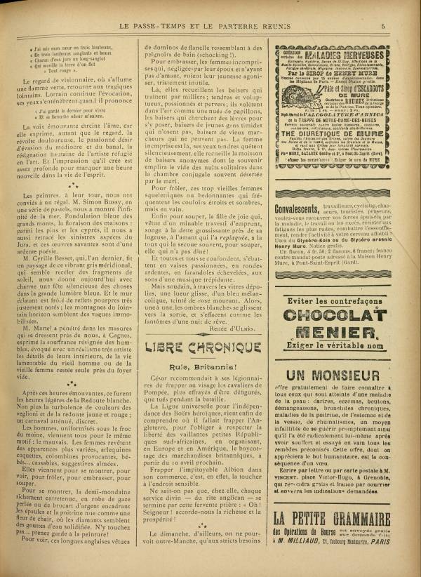 
						Affichage en mode lecture de la page
					
