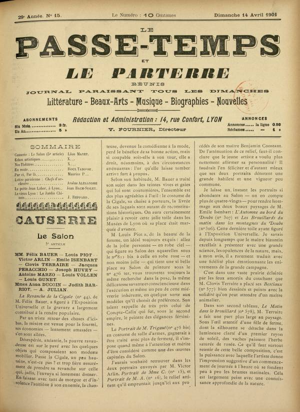 
						Affichage en mode lecture de la page
					