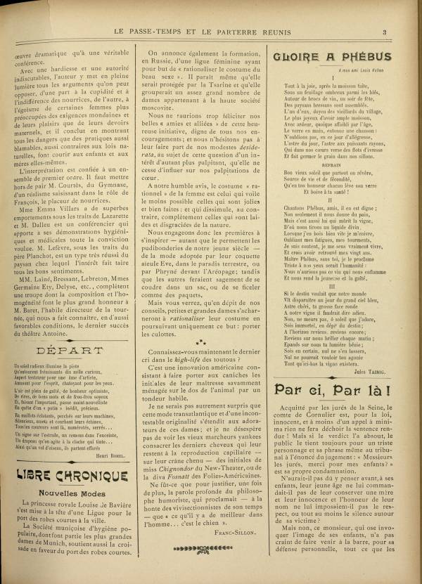 
						Affichage en mode lecture de la page
					