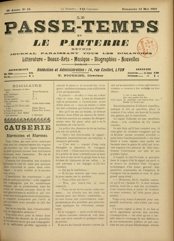
						Affichage en mode lecture de la page
					