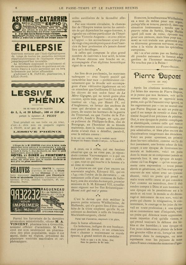 
						Affichage en mode lecture de la page
					