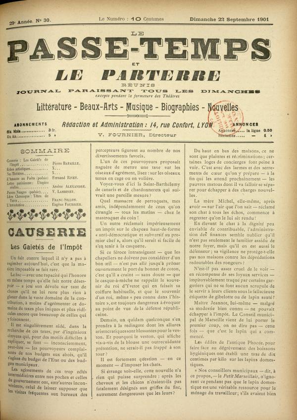 
						Affichage en mode lecture de la page
					