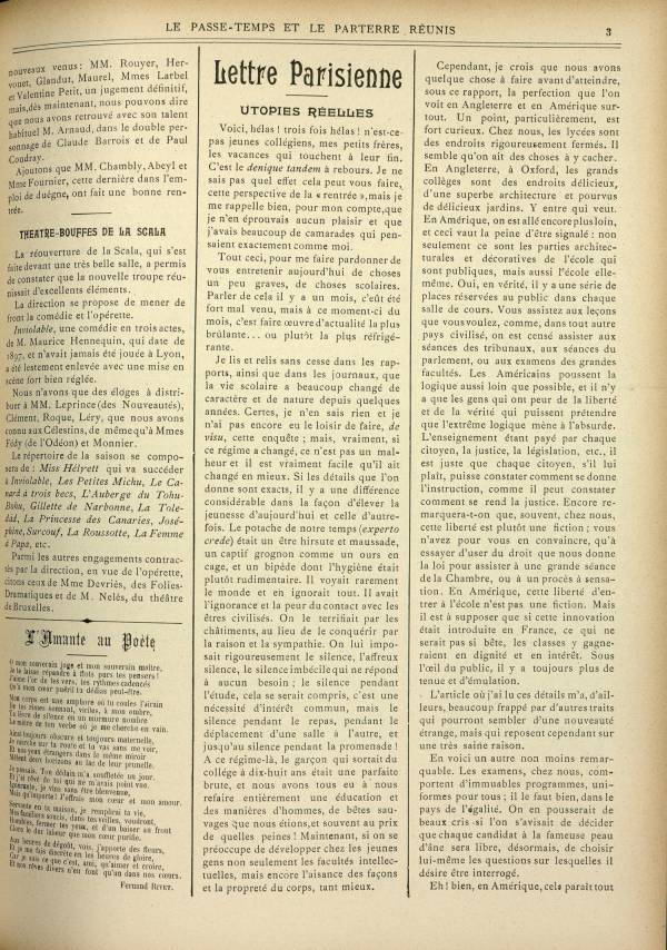 
						Affichage en mode lecture de la page
					