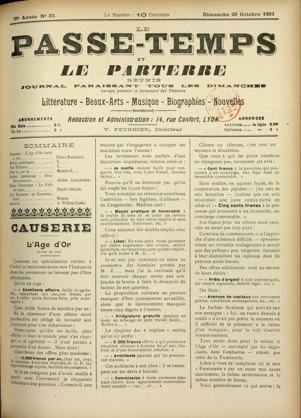 
						Affichage en mode lecture de la page
					