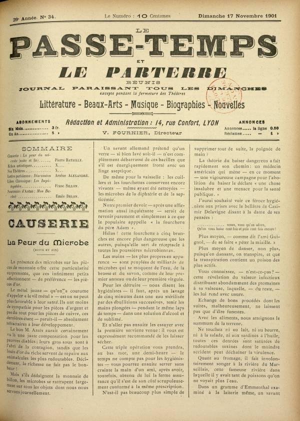 
						Affichage en mode lecture de la page
					