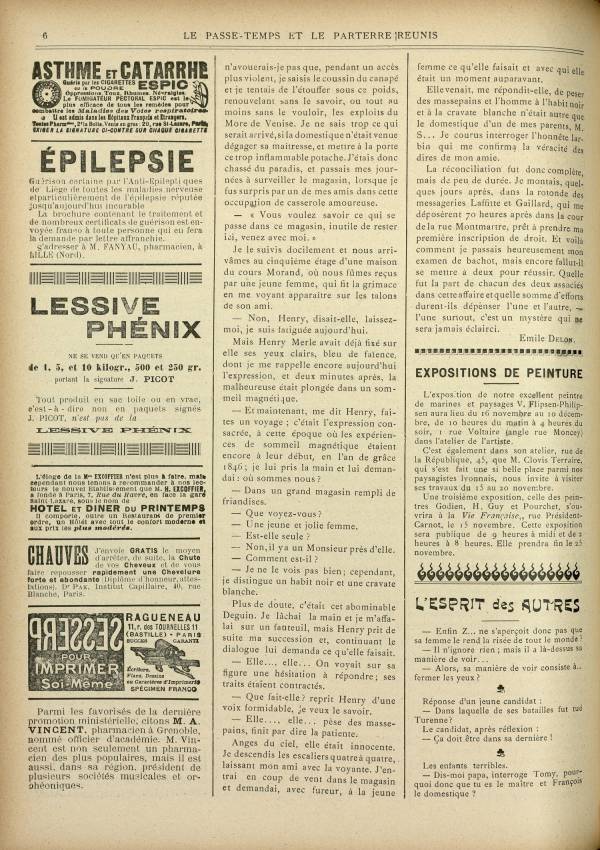 
						Affichage en mode lecture de la page
					