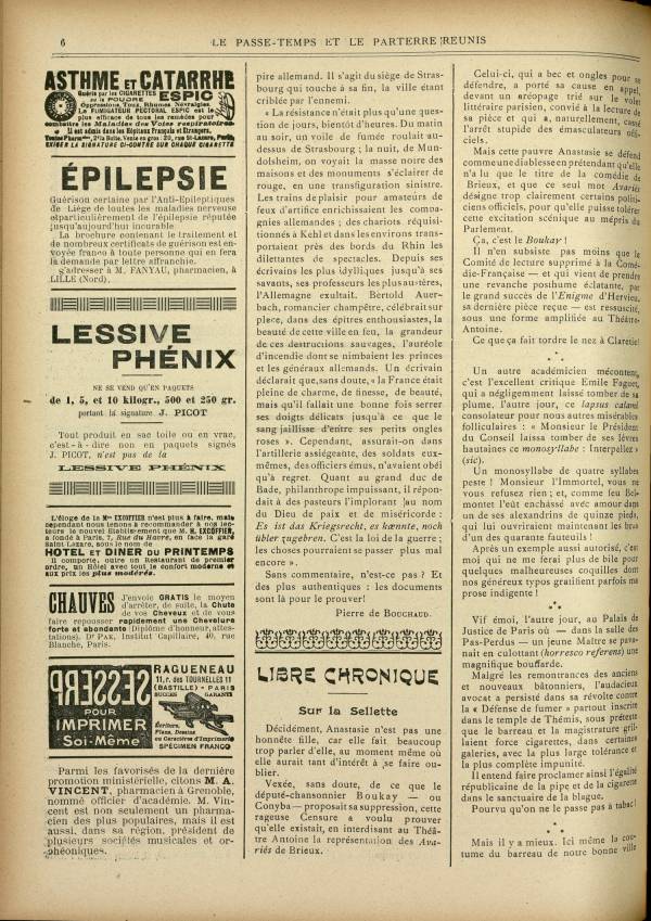 
						Affichage en mode lecture de la page
					