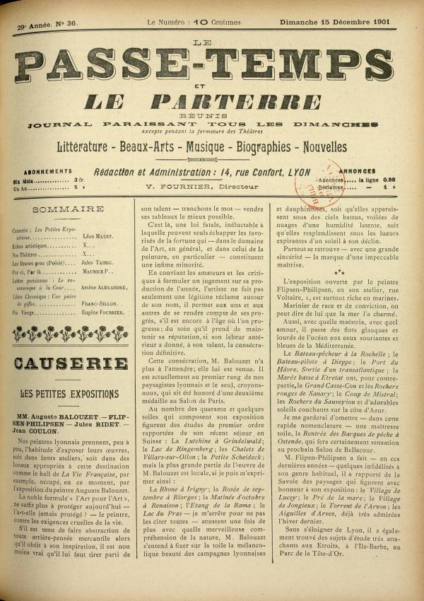 
						Affichage en mode lecture de la page
					