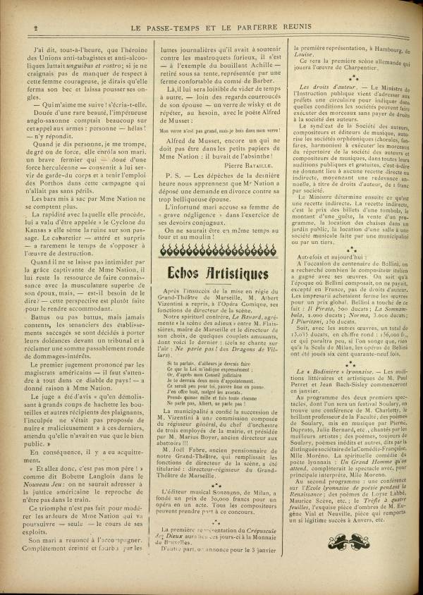 
						Affichage en mode lecture de la page
					
