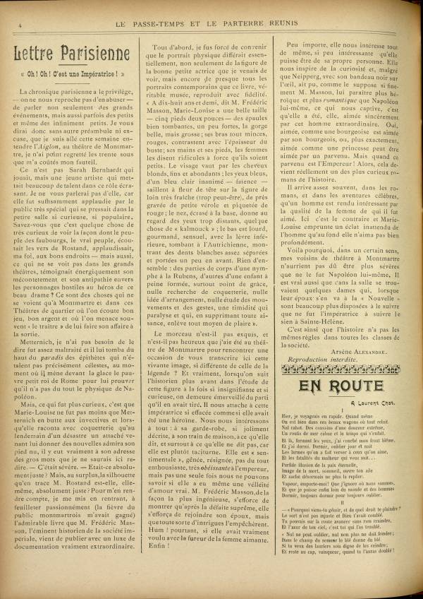 
						Affichage en mode lecture de la page
					