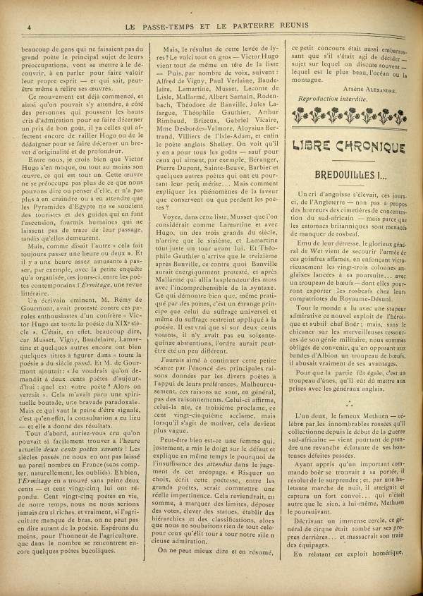 
						Affichage en mode lecture de la page
					