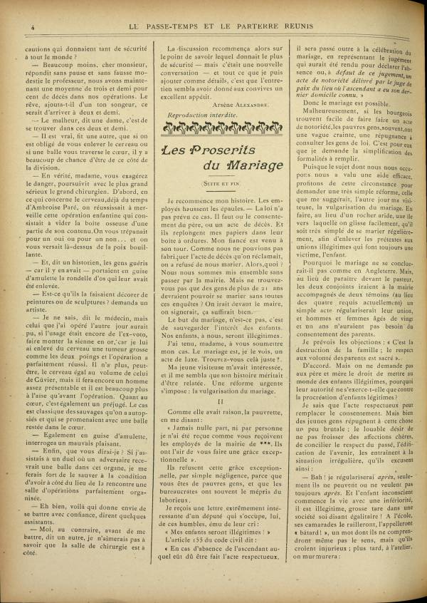
						Affichage en mode lecture de la page
					