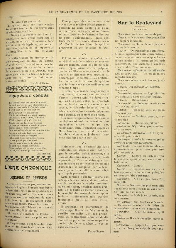 
						Affichage en mode lecture de la page
					
