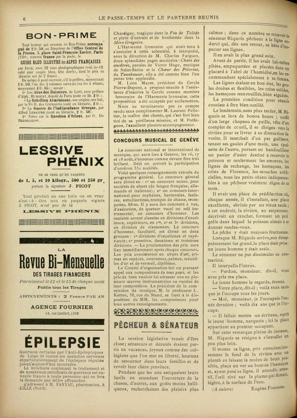 
						Affichage en mode lecture de la page
					