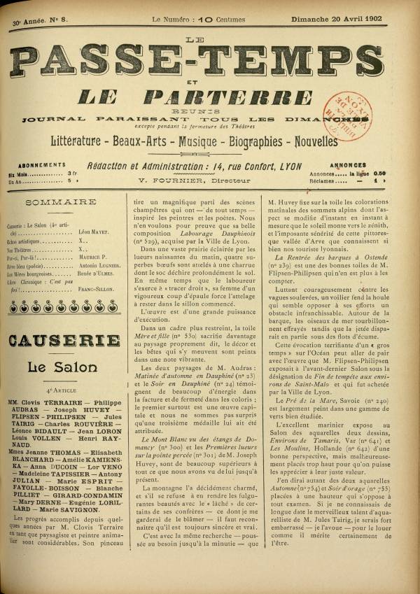 
						Affichage en mode lecture de la page
					