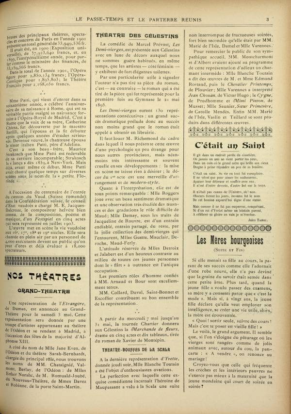 
						Affichage en mode lecture de la page
					