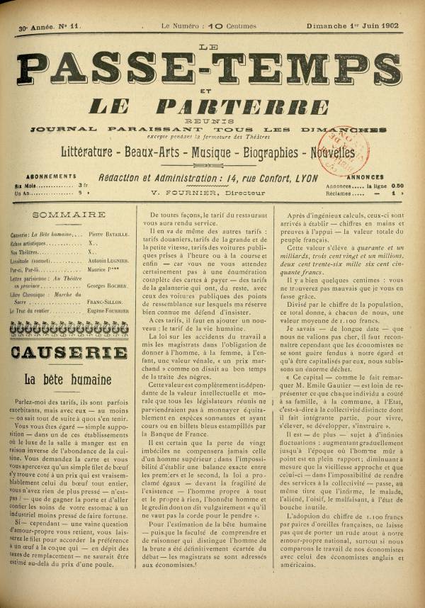 
						Affichage en mode lecture de la page
					