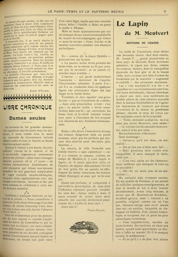 
						Affichage en mode lecture de la page
					