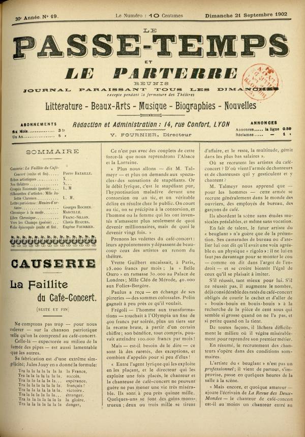 
						Affichage en mode lecture de la page
					