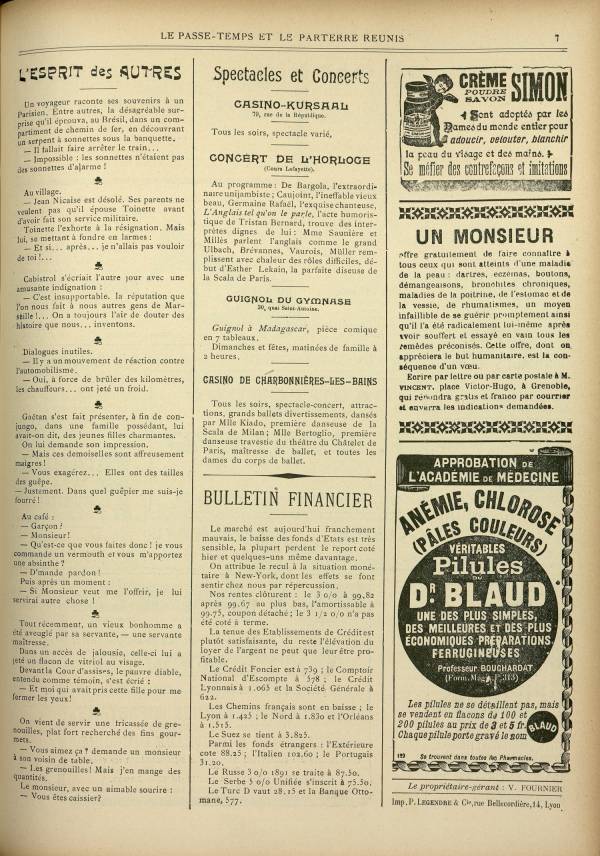 
						Affichage en mode lecture de la page
					