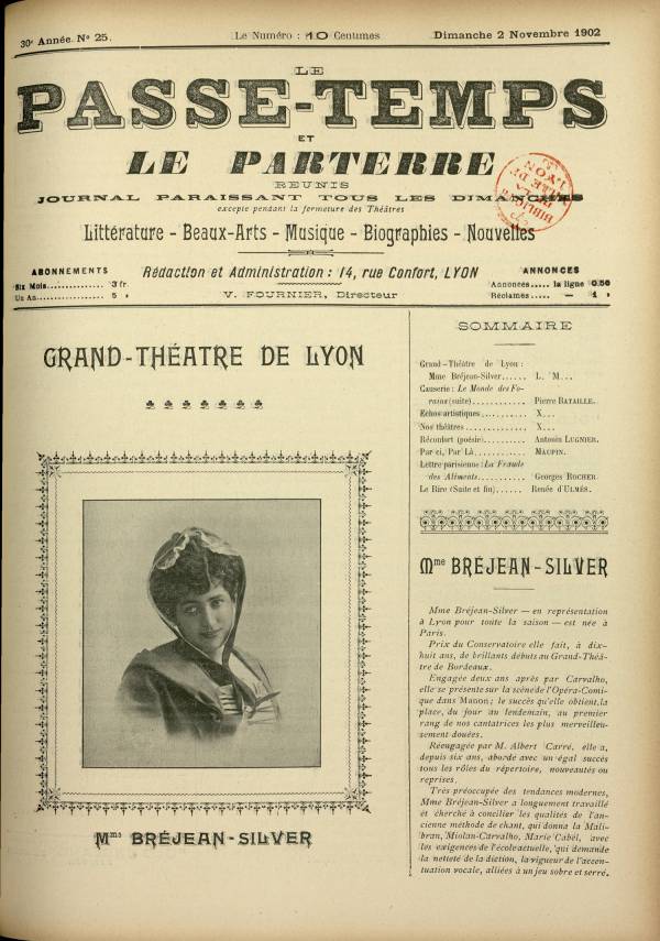 
						Affichage en mode lecture de la page
					