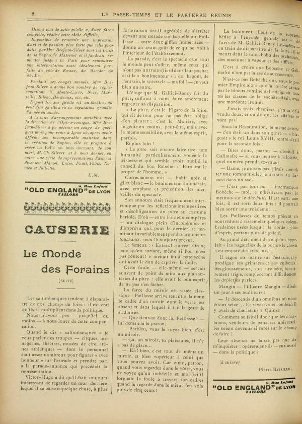 
						Affichage en mode lecture de la page
					