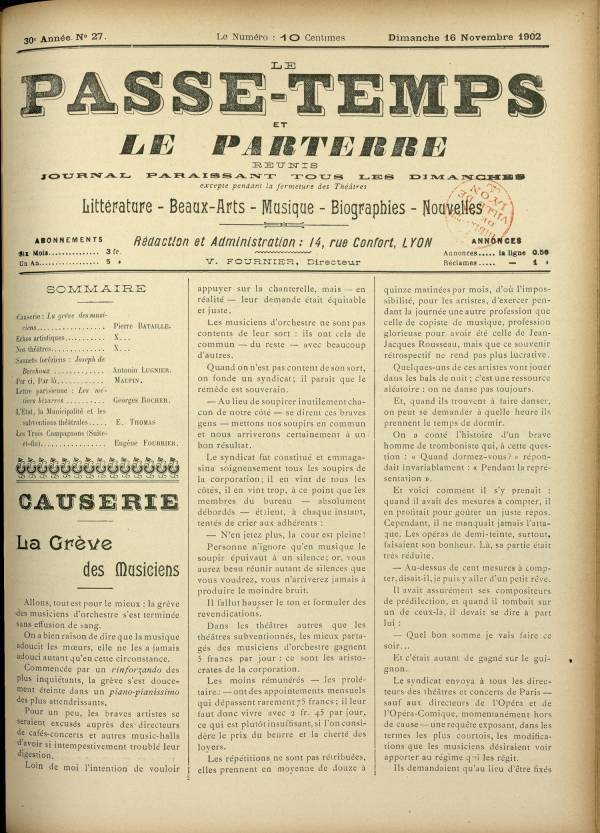 
						Affichage en mode lecture de la page
					