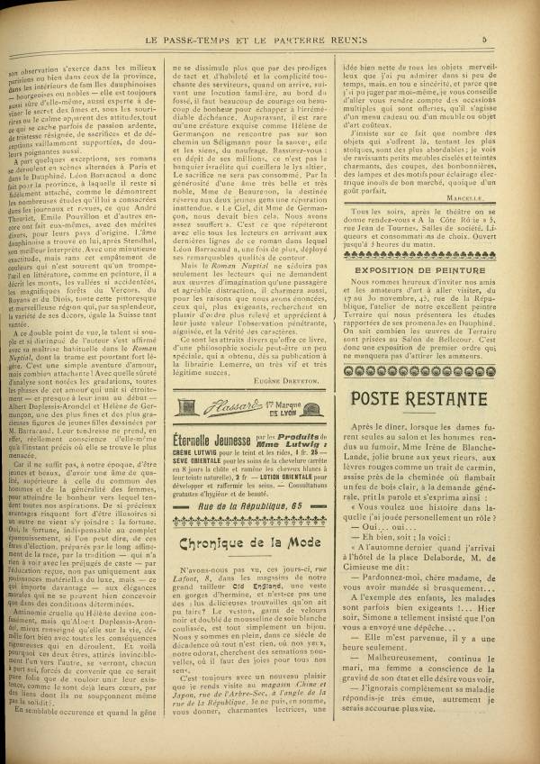 
						Affichage en mode lecture de la page
					