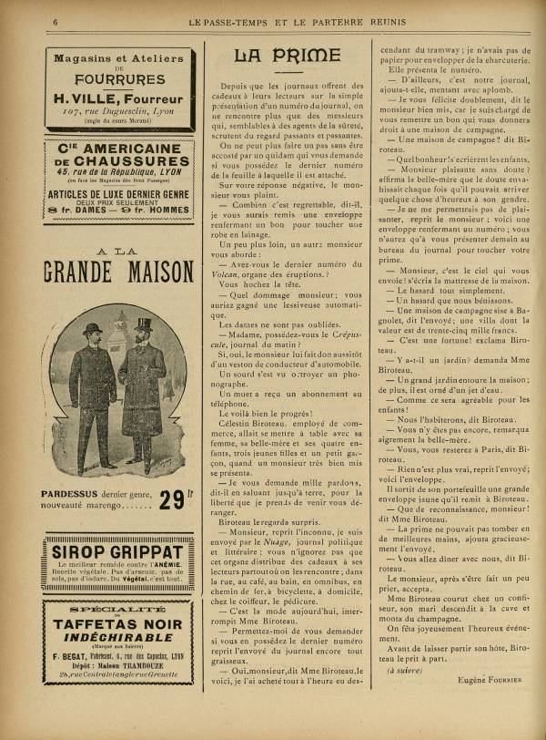 
						Affichage en mode lecture de la page
					
