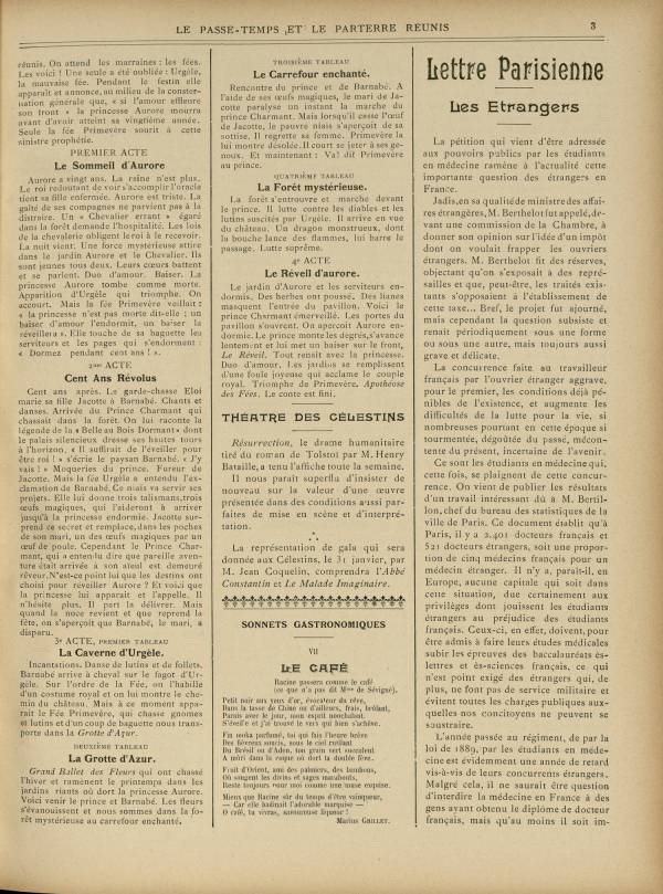 
						Affichage en mode lecture de la page
					