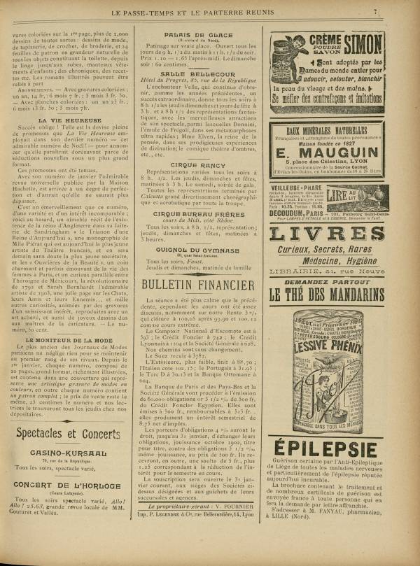 
						Affichage en mode lecture de la page
					