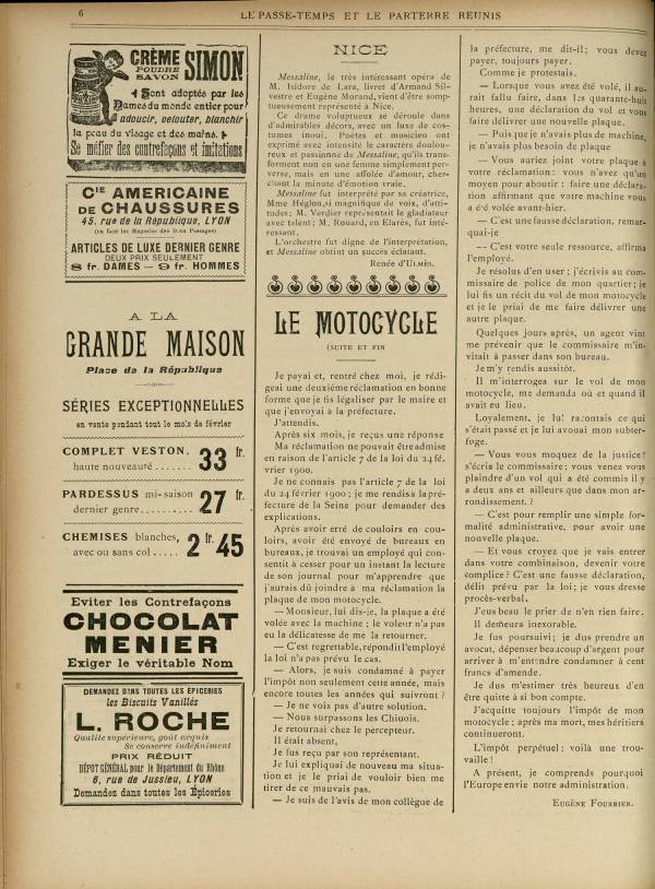 
						Affichage en mode lecture de la page
					