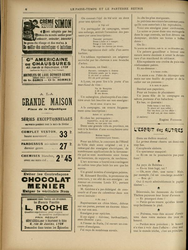 
						Affichage en mode lecture de la page
					