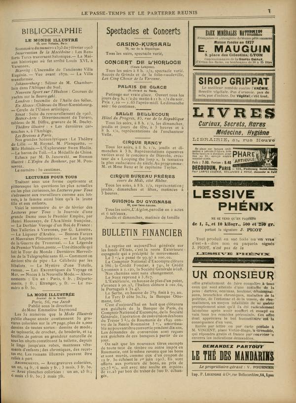 
						Affichage en mode lecture de la page
					