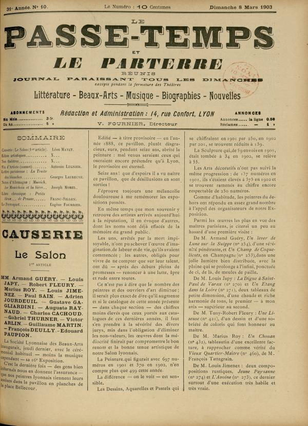
						Affichage en mode lecture de la page
					