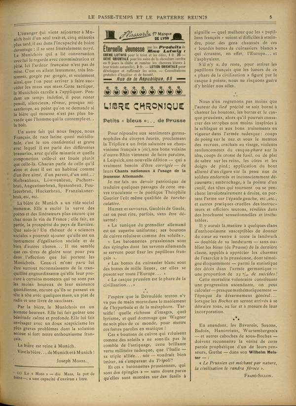 
						Affichage en mode lecture de la page
					
