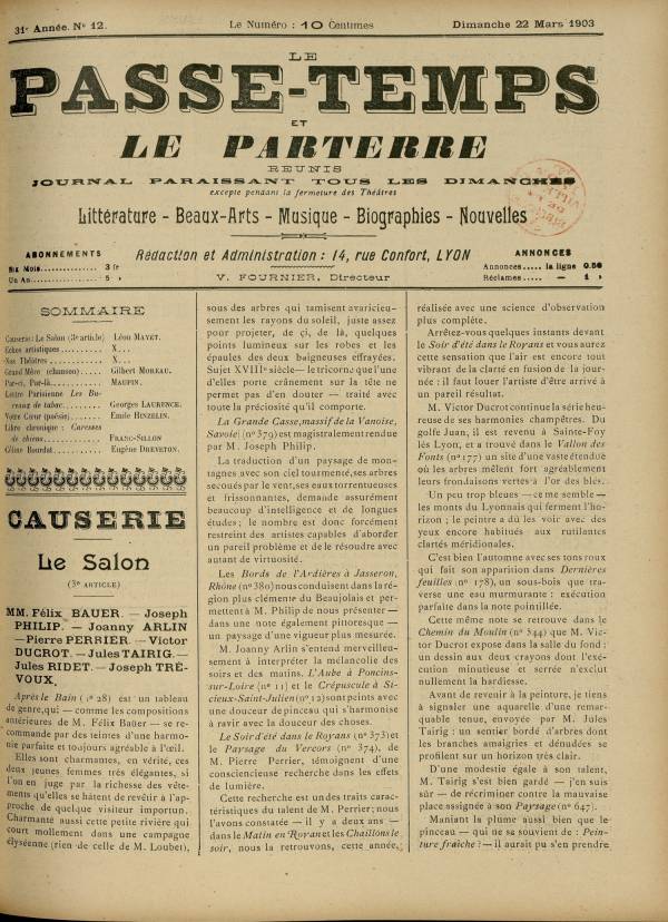 
						Affichage en mode lecture de la page
					