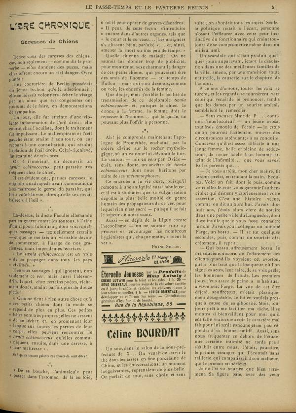 
						Affichage en mode lecture de la page
					