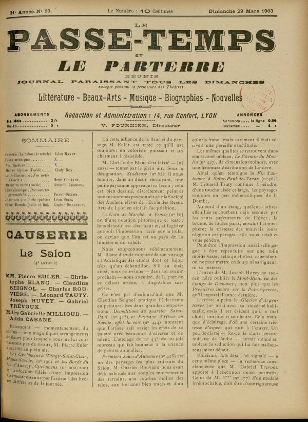
						Affichage en mode lecture de la page
					