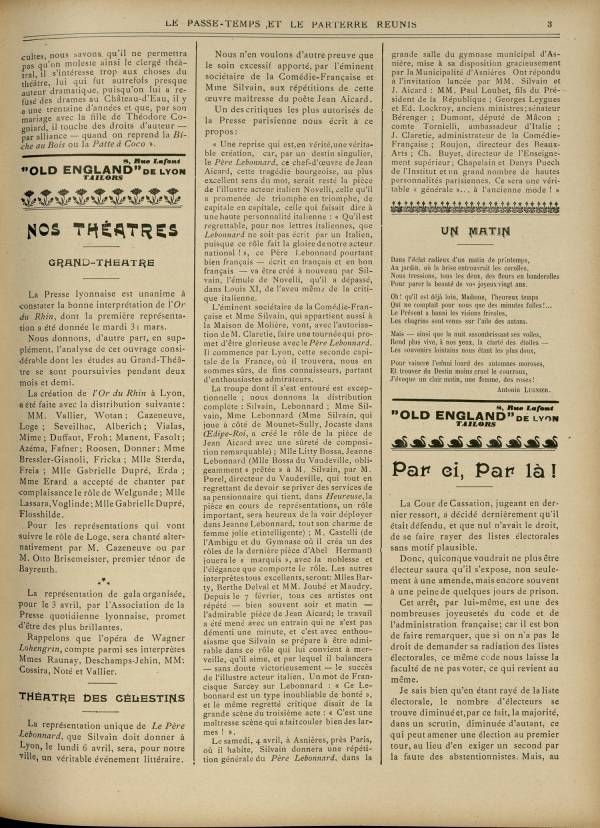 
						Affichage en mode lecture de la page
					