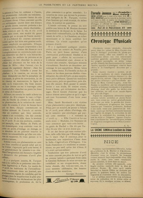 
						Affichage en mode lecture de la page
					