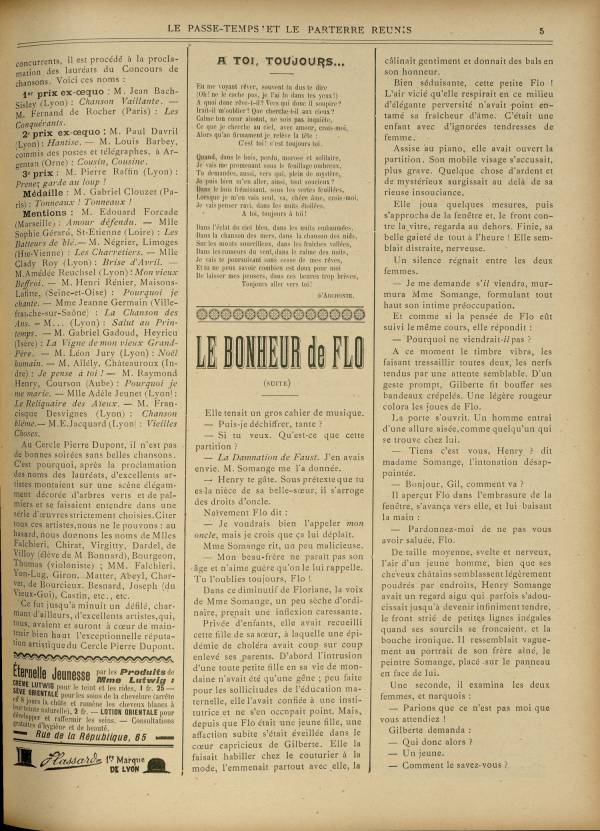 
						Affichage en mode lecture de la page
					