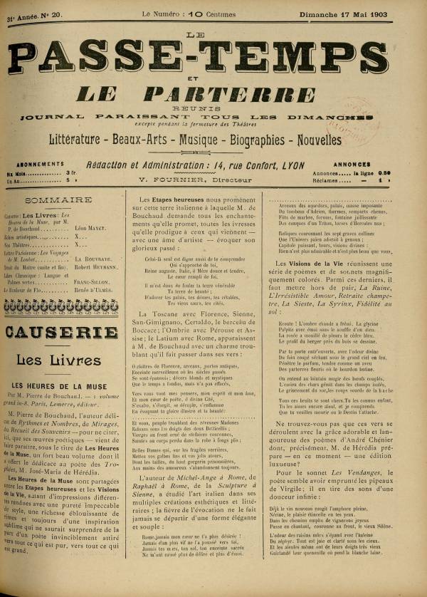 
						Affichage en mode lecture de la page
					