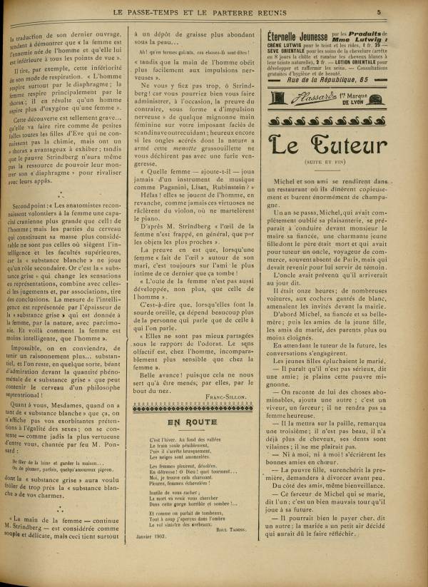 
						Affichage en mode lecture de la page
					